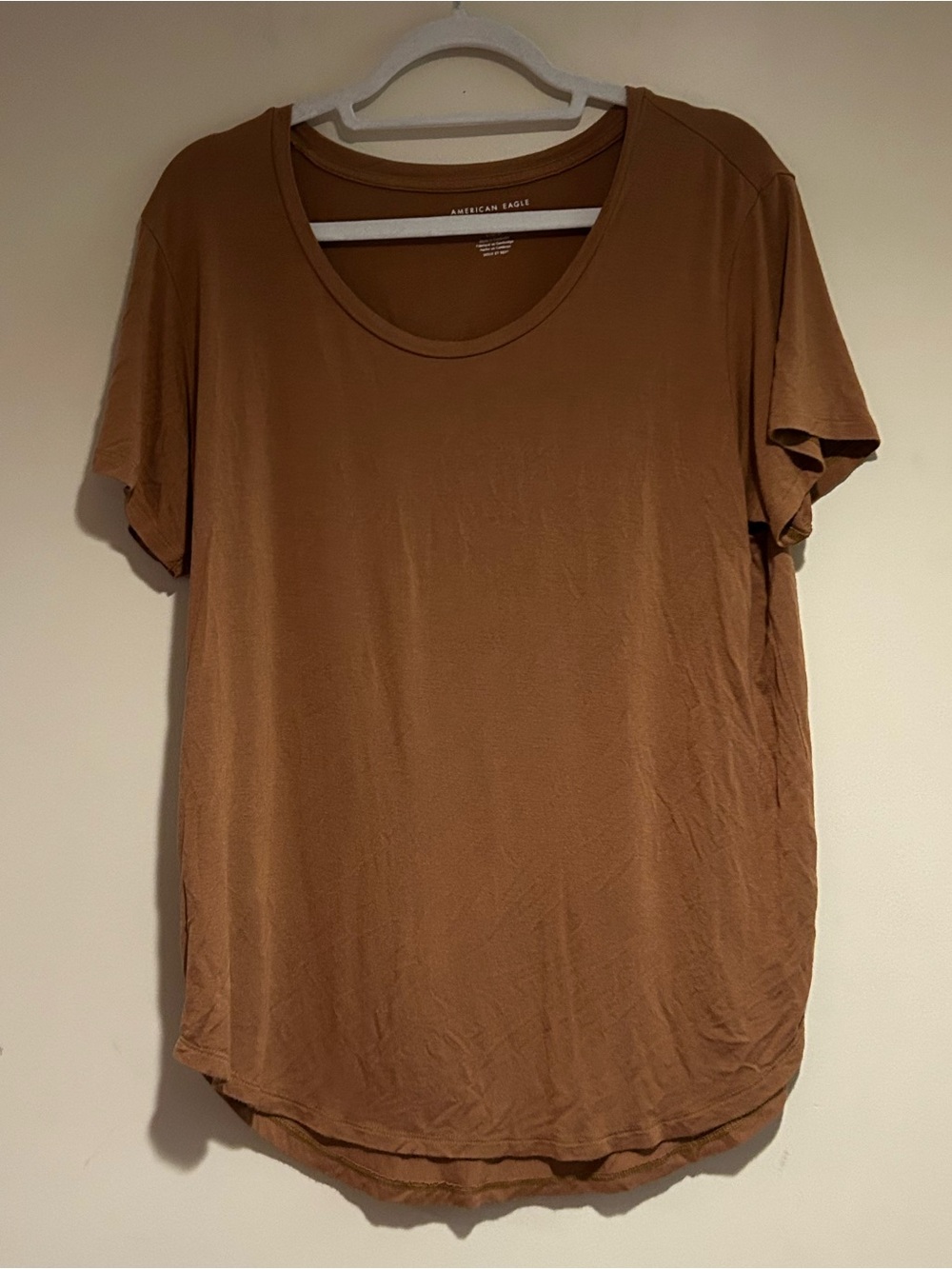 American Eagle Brown Soft and Sexy Tee Sz Lg